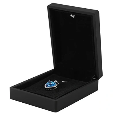 Imagen de Bewinner Caja para Joyas, Estuche Anillo/Colgante/Pulsera/Collar con Luz LED de Exhibición Joyería Almacenamiento Presentación Bandejas