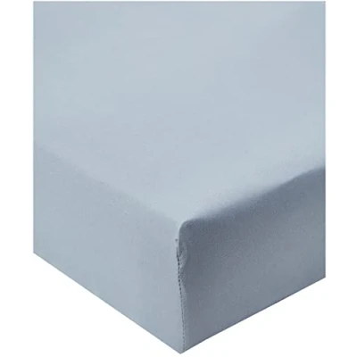 Imagen de Good Nite Sábana Bajera Ajustable de 25 cm Profundidad, Mezcla algodón 100% poliéster, Suave y cómoda, Lavable a máquina, Tela Transpirable (Gris, Doble)