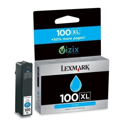 Imagen de Pro704 Lexmark 100XL Cartucho de tinta (Lexmark 14N1069) cian