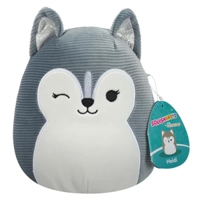Imagen de Squishmallows Squisharoys Heidi el Husky 19 cm, peluche oficial de Jazwares, supersuave, modelo raro 2024