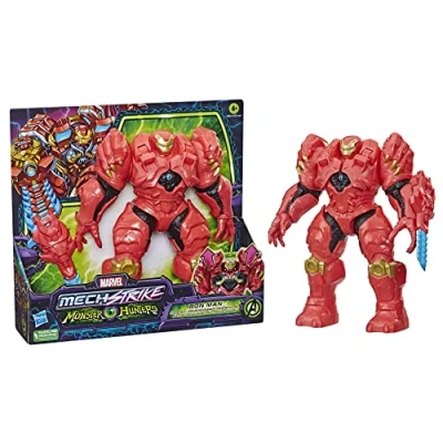 Imagen de Marvel Hasbro Vengadores Mech Strike Monster Hunters Traje de Iron Man, Figura Lujo a Escala 20 cm, Partir 4 años, Multicolor (F5073)