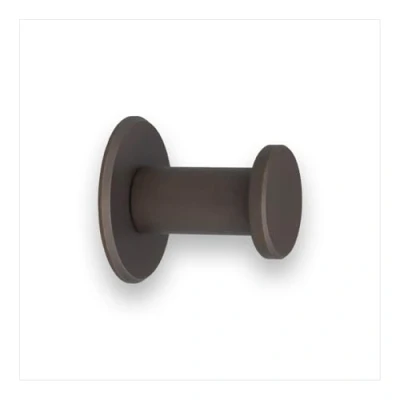Imagen de EVI Herrajes Percha de Baño Colgador Pared Latón Acabado Rústico Para Colgar Ropa, Abrigos o Toallas Toallero Adhesivo y/o Tornillo 190DUALLRU