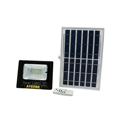 Imagen de FOCO SOLAR AYERBE CON BATERIA RECARGABLE MANDO A DISTANCIA (25 Vatios)