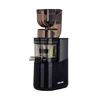 Imagen de BioChef Atlas Whole Slow Juicer Pro Extractor de zumos, 400 Watts, 40 RPM, licuadora en frío. Garantía por vida el motor. (Negro)