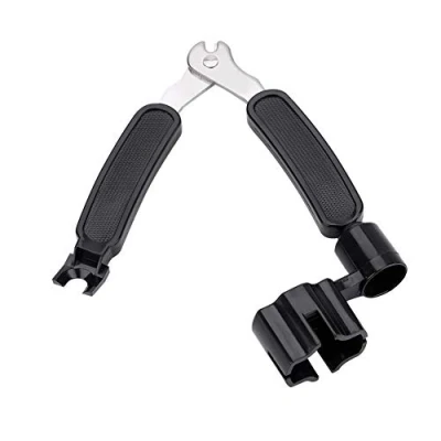 Imagen de Drfeify Guitar String Cutter, Black 3 in 1 Winder Cutter Bridge Pin Puller para Bajo