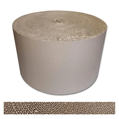 Imagen de Cartón ondulado en rollo Material de relleno [30 cm x 70 m, 1 rollo] embalaje C flute, papel embalaje, protector, envolver