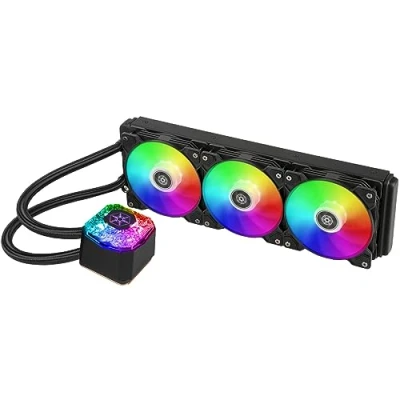 Imagen de SilverStone Technology IceGem 360, Refrigerador líquido ARGB AIO de 360mm con 3 Ventiladores 120mm, SST IG360