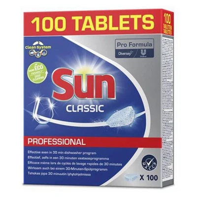 Imagen de Sun Professional Pastillas cítricas para lavavajillas (100 tabletas, concentradas, Classic CO:NL)