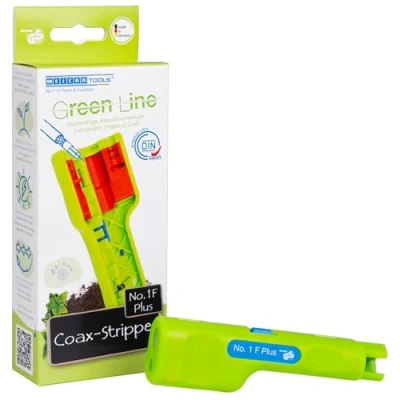 Imagen de WEICON TOOLS Pelador de Cable Coaxial No. 1 F Plus Para conectores rosca Green Line Materias primas sostenibles cables coaxiales