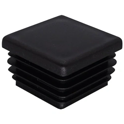 Imagen de SKIR&#039;CO 20 tapones cuadrados de plástico 35 x mm, tapas tubo mate, insertos cuadrados, para postes valla, color negro RAL 9005