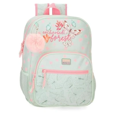 Imagen de MOVOM Enchanted forest Mochila Escolar Adaptable a Carro Verde 30x38x12 cms Poliéster 13,68L