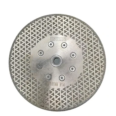 Imagen de DT DIATOOL Disco Diamante de Corte y Rectificado 180 mm x M14 Electrochapado Doble Cara para Piedra Mármol Baldosa Granito