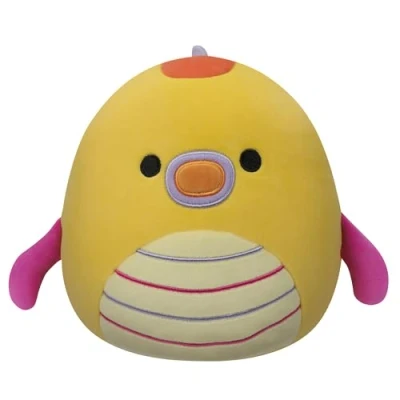 Imagen de Squishmallows SQCR05375 Leif El dragón de mar Amarillo con Vientre a Rayas, 7.5 Pulgadas, Multicolor