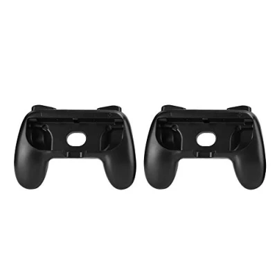 Imagen de Estuche de Agarre Manual, ergonómico para Juegos Protector Controlador antidesgaste ABS Ajuste Nintendo Switch Joy con, Agarre(Negro)