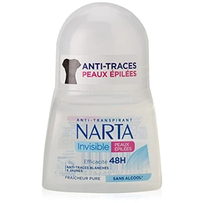 Imagen de Narta anti transpirant Invisible pieles epilées redonda 50 ml