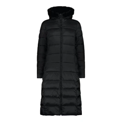 Imagen de CMP Abrigo de mujer nailon con capucha fija, negro, 50
