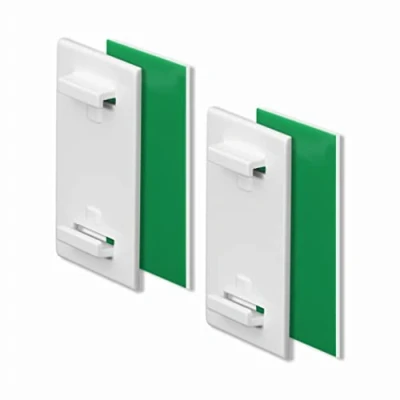 Imagen de KLEMMFLEX Soporte adhesivo color: blanco 1 par (2 piezas) autoadhesivo para minipersianas/dobles/enrollables instalación SIN taladrar en el marco de la ventana/hoja ventana