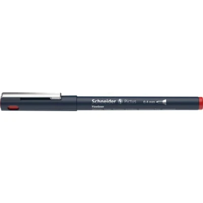 Imagen de Schneider Pictus Fineliner Pluma, 0,4 mm Ancho De Línea, Rojo