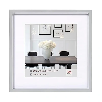 Imagen de Walther Design ES440S Steel Style, Marco De Plástico, 40x40 cm, Plata