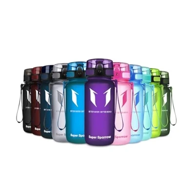 Imagen de Super Sparrow Botella de Agua Deportiva 350ml Sin BPA (Mate Orquídea)
