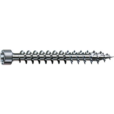 Imagen de SPAX Tornillo para construcción de madera, 6,0 x 100 mm, unidades, T Star plus, cabeza cilíndrica, rosca completa, 4CT, Wirox A3J, 1211010601005