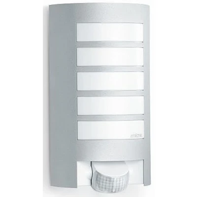 Imagen de Steinel L 12 657711 Lámpara Sensor de Exterior con 180 Detector Movimiento y MAX. 10 m Alcance, Aplique Potencia máx. 60 vatios, iluminación Cubierta Aluminio