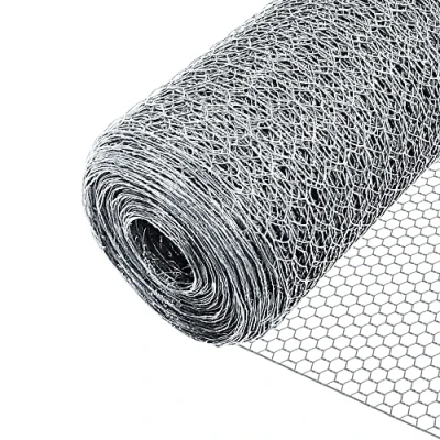 Imagen de VOUNOT Red Alambre Hexagonal, Rollo Malla Metalica, Tamaño de 13mm, 100 cm (H) x 50 m (L), Galvanizado, Plata