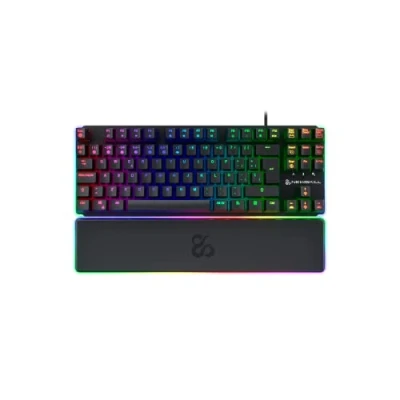 Imagen de Teclado gaming Newskill Gungnyr pro TKL, USB 2.0, Teclas iluminadas, Antighosting, Con reposamuñecas, Negro
