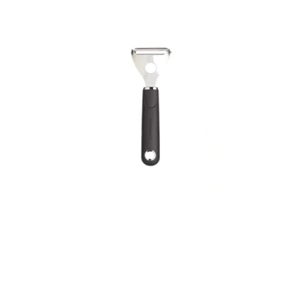 Imagen de MasterClass Pelador de patatas en forma Y con mango agarre suave, acero inoxidable, 16 cm, negro