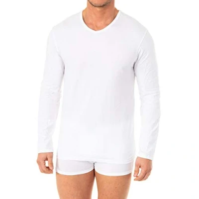Imagen de Abanderado ASA040Y, Camiseta X Temp con Manga larga para Hombre, Blanco, Large (Tamaño del fabricante:XL/56)
