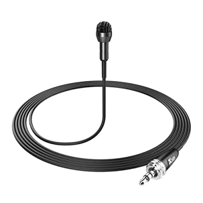 Imagen de Xvive micrófono de solapa profesional Lv1, omnidireccional con clip 3.5 mmLav, sin celda aplicación pequeño Mircophone para Smartphone, YouTube, difusión, dispositivo grabación