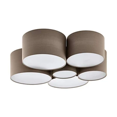 Imagen de Eglo PASTORE 1 Lámpara de techo, 240 W, Weiss, Taupe
