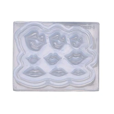 Imagen de molde hecho a mano para tallar labios, de silicona plantilla resina manualidades