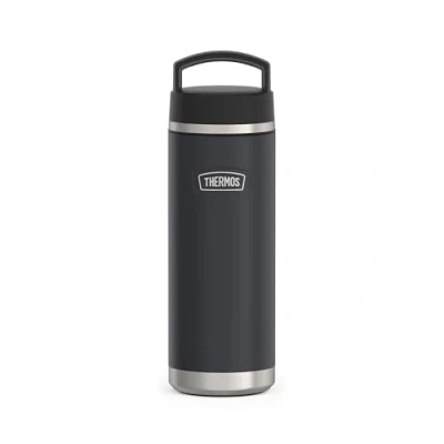 Imagen de THERMOS ICON BEVERAGE BOTTLE 0,71 L, color gris oscuro/grafito mate, termo de acero inoxidable 710 ml, botella aislada, 18 h caliente/24 frío, apto para lavavajillas, absolutamente hermético, libre