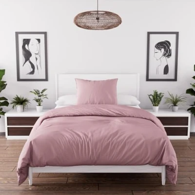 Imagen de Intemporel Juego de Funda nórdica Boheme Microfibra Lavada, Rosa, 140 x 200 cm