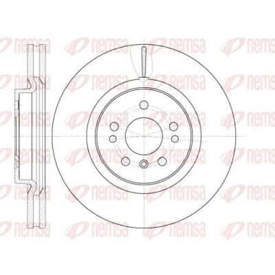Imagen de REMSA Disco de freno MERCEDES BENZ: Clase ML, R, GL Eje delantero 330, 330mm 32mm 5 ventilado 61165.10 1644210412,1644211312,BDM729520