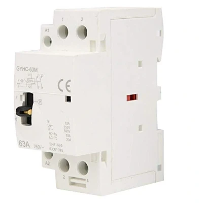 Imagen de 2P 63A 220V 50Hz Riel DIN Hogar contactor de CA con Interruptor control Manual AC modular para eléctrico edificios(2NO)