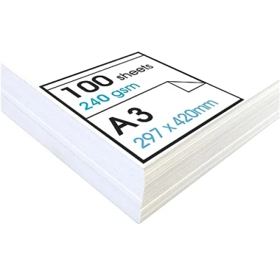 Imagen de Artway Studio Papel A3 sin ácidos, ideal para aplicaciones mixtas, 240 g/m², (100 hojas)