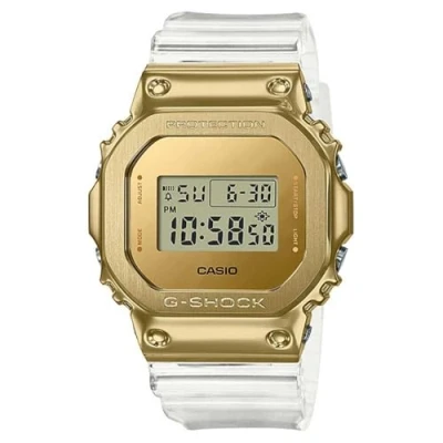 Imagen de Casio Reloj Cuarzo Hombre 50.00mm con dial Digital Oro y Correa de Plastic/Resin Strap Blanco GM 5600SG 9ER