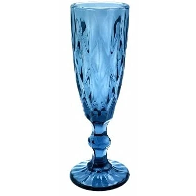 Imagen de PACK 6 COPAS DE CRISTAL COLORES champan 20 X 7 CMS CAPACIDAD 150 ML (TRANSPARENTE)