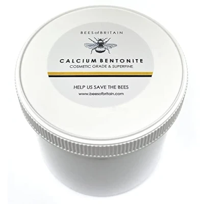 Imagen de 100% Natural ARCILLA de CALCIO BENTONITA 454g BEES of BRITAIN GRADO COSMÉTICO Reduce Granos, Imperfecciones y Poros. Elimina Impurezas. Donamos el 5% Ganancias Para Ayudar Salvar Abejas.