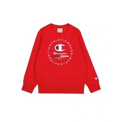 Imagen de Champion Graphic Crewneck Unisex Sudadera para niños, Talla: 3 4a, Red