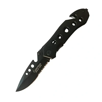 Imagen de CUPERINOX navaja de caza pesca sierra camping supervivencia con 5 funciones Inoxidable