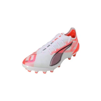 Imagen de Puma Ultra 5 Ultimate AG Botas de fútbol con tacos, Hombre, Talla: 42.5, White/black/glowing red Zapatos
