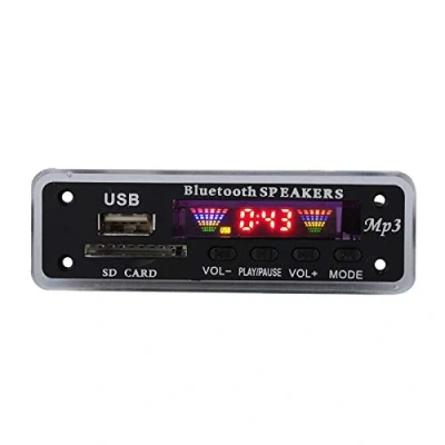Imagen de Denash Módulo de Placa decodificadora Bluetooth, SDM01BT + U DX Audio inalámbrico Espectro 4 Colores, Formato MP3 / WMA/WAV/FLAC/Ape, Compatible con USB/Tarjeta SD/Bluetooth