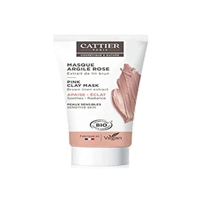Imagen de Cattier Mini máscara de arcilla rosa para piel sensible, 30 ml, suave e hidratante