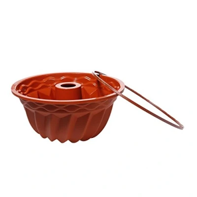 Imagen de Silikomart SFT250 Gugelhupf Molde de Silicona en Color Terracota h110mm, Ø220mm, Rojo