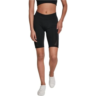 Imagen de Urban Classics Ladies Tech Mesh Cycle Shorts Pantalones Cortos, Negro (Black 00007), 42 (Talla del Fabricante: Large) para Mujer