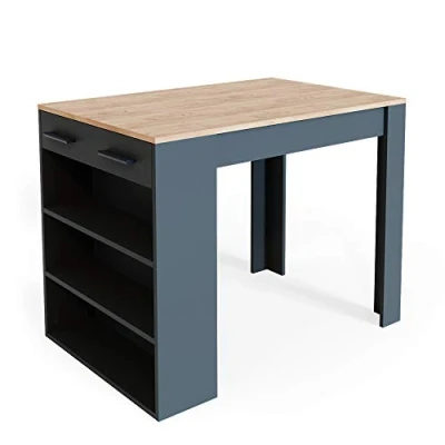 Imagen de Vicco Mesa de Bar Repose, Antracita/Roble Dorado, 67 x 100 cm