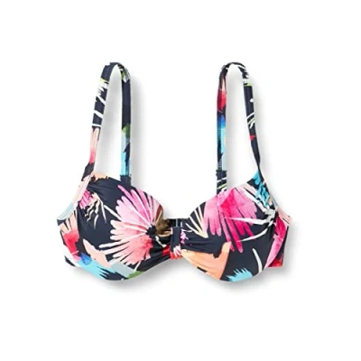 Imagen de FIREFLY Miriam Mm Partes de Arriba Bikini Navy Dark/Flower 36C